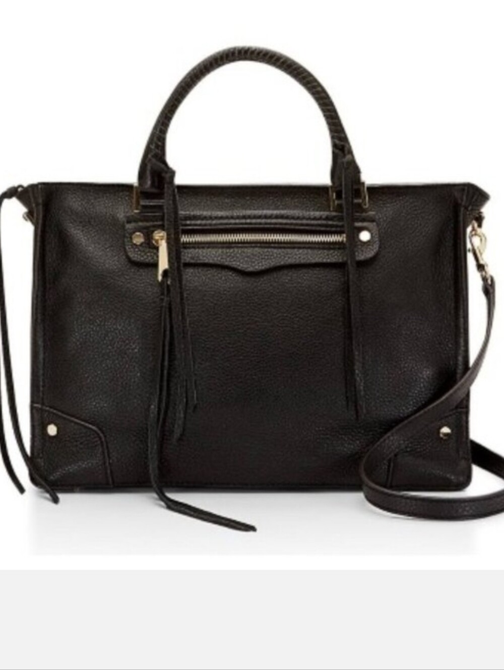 Rebecca Minkoff Regan Pebbled Leather Satchel Bag